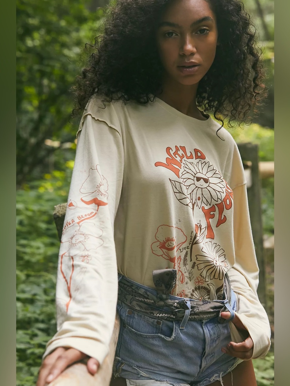 Care FP We the Free Wildflowers Doodle Tee